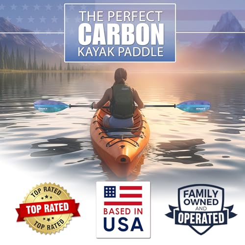 Carbon Fiber Shaft Fiberglass Reinforced Polypropylene Blades Kayak Paddle Q9908