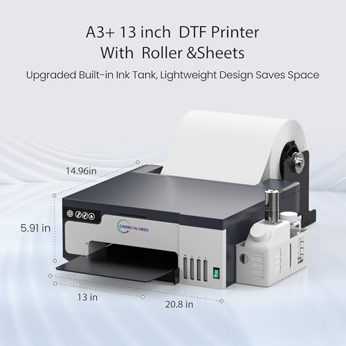 A4 DTF Printer with White Ink Mixing System and Roll Feeder W911675