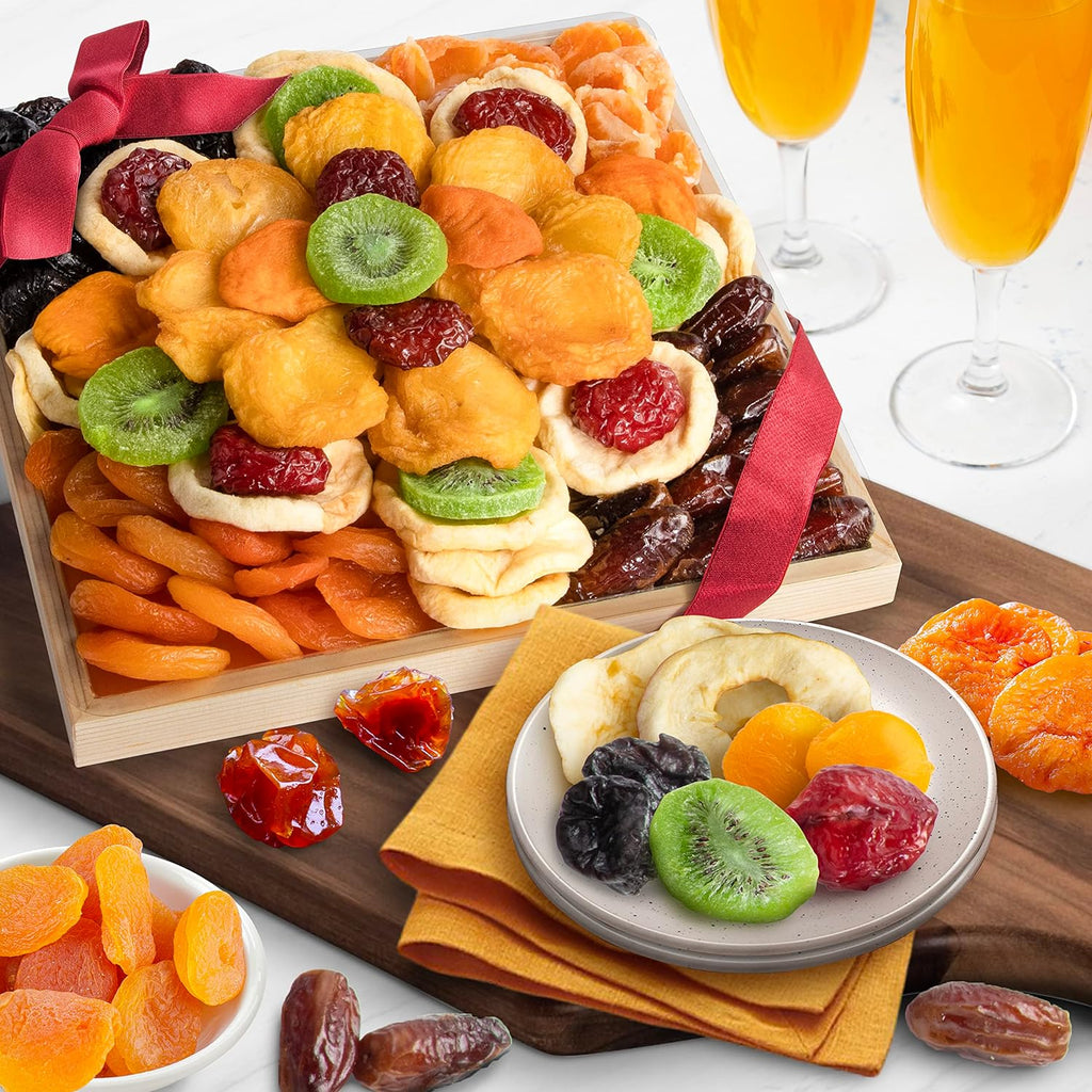 Dried Fruit Deluxe Tray Basket Arrangement H19088