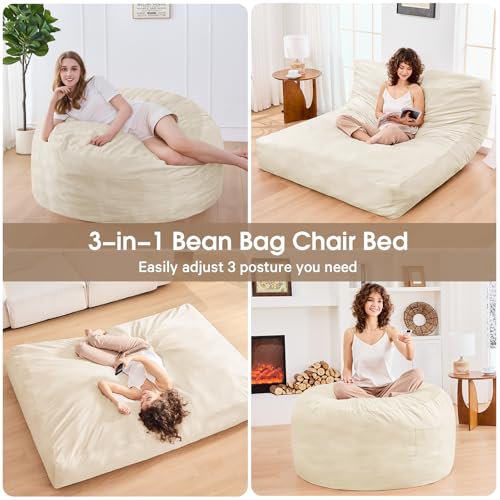 Charcoal Bean Bag Chair with Micro Fiber Cover W42744