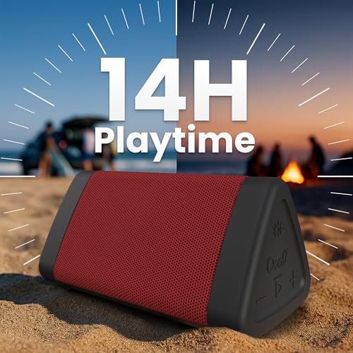 Portable Bluetooth 5.4 Speaker, 12W, 24-Hr Battery, IPX5 Water-Resistant, Black B8009