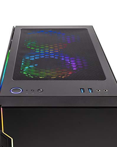 Black Gaming Computer PC Desktop with Ryzen 5 3600, RTX 3060 12GB, 1TB SSD, 16GB DDR4 Z143695
