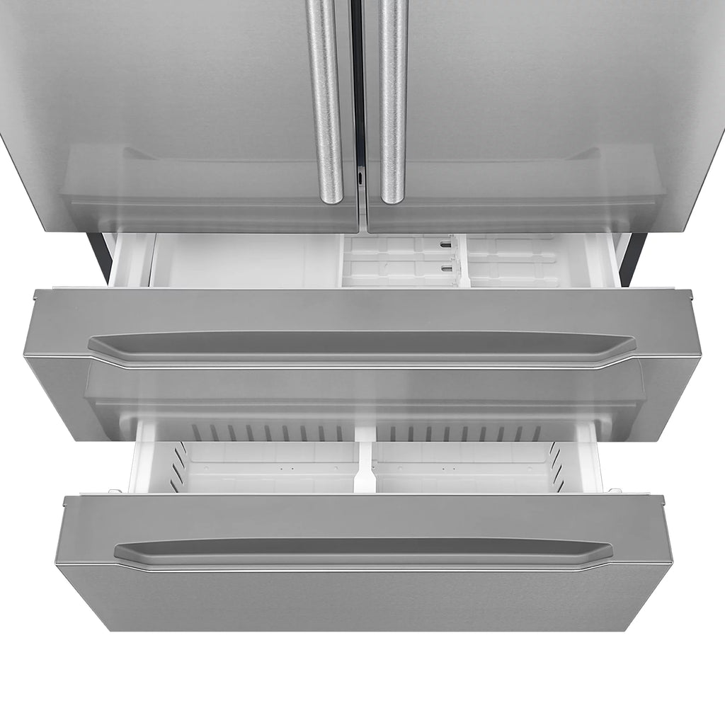 2 Piece Kitchen Appliance Packages with Gas Range & French Door Refrigerator H124186