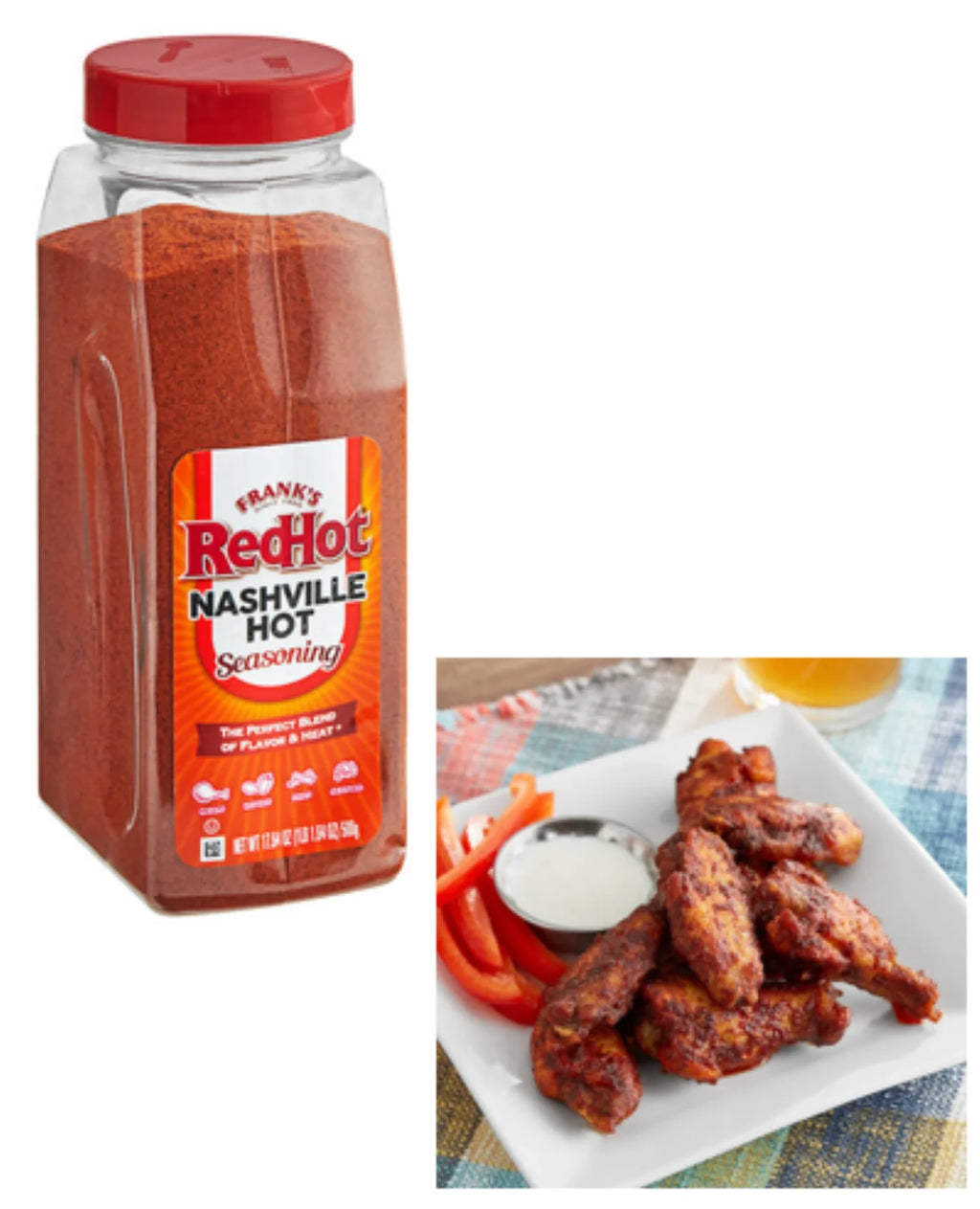 17.64 oz Nashville Hot Seasoning F6133