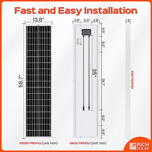 250 Watt 12 Volt Monocrystalline Solar Panel E8673