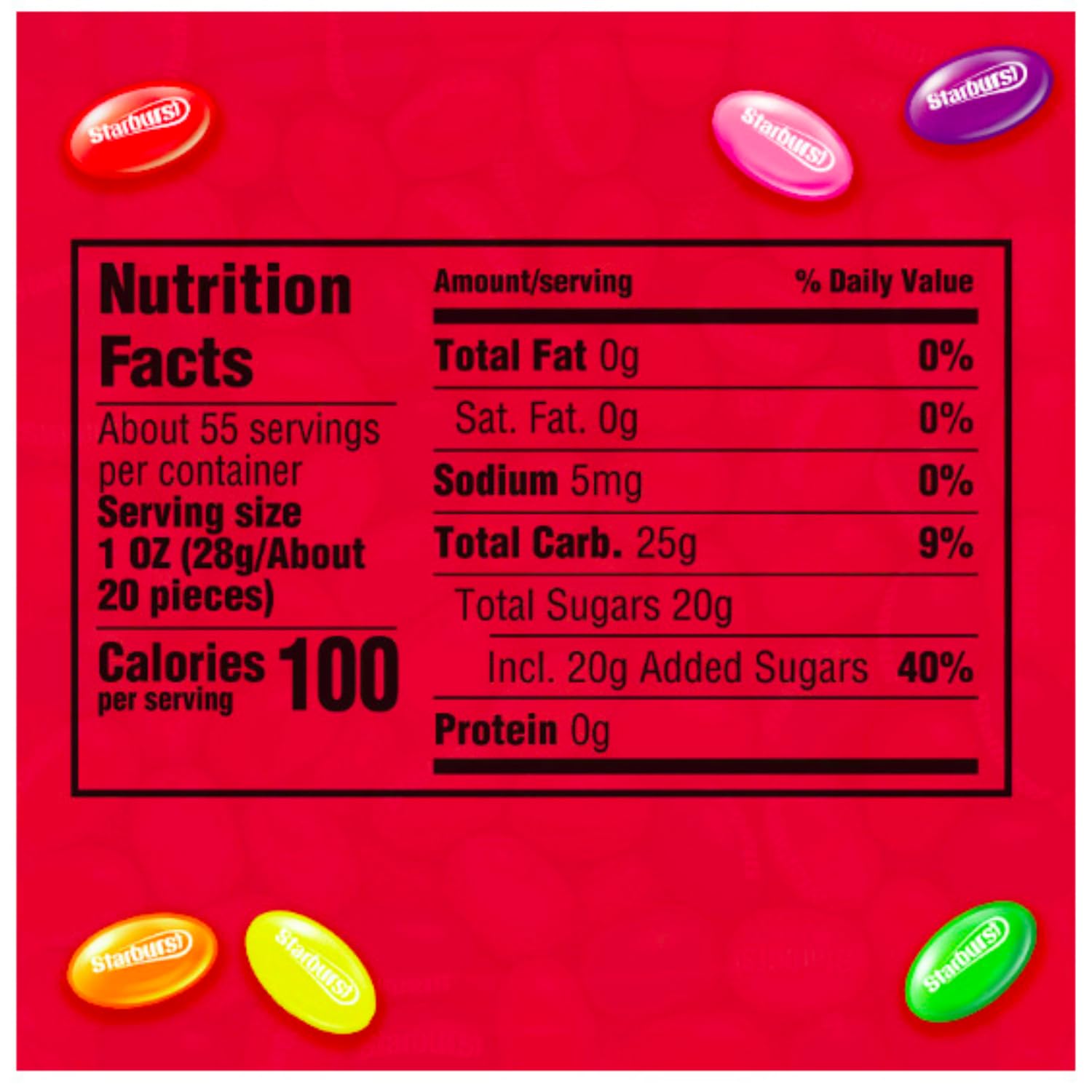 54 Ounce Original Fruit Flavors Jelly Beans Candy Bulk Jar C392084