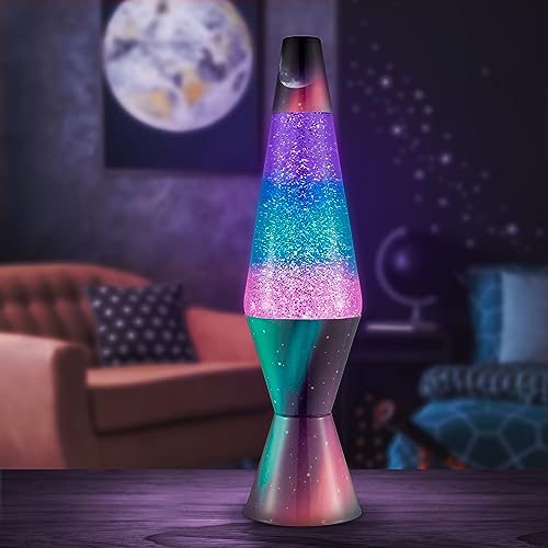 14.5" Silver Glitter Motion Lamp M746