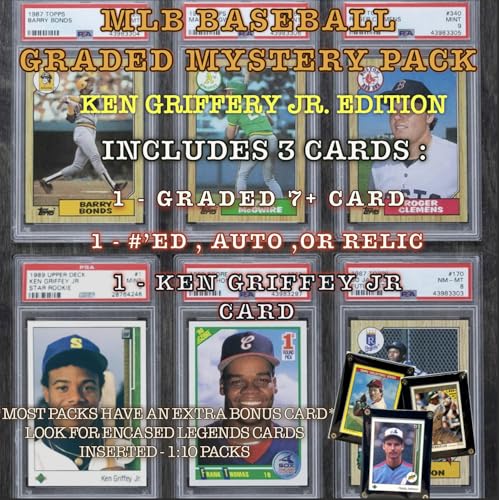 3 Cards Mystery Pack with 1 Griffey Jr. Card L912124