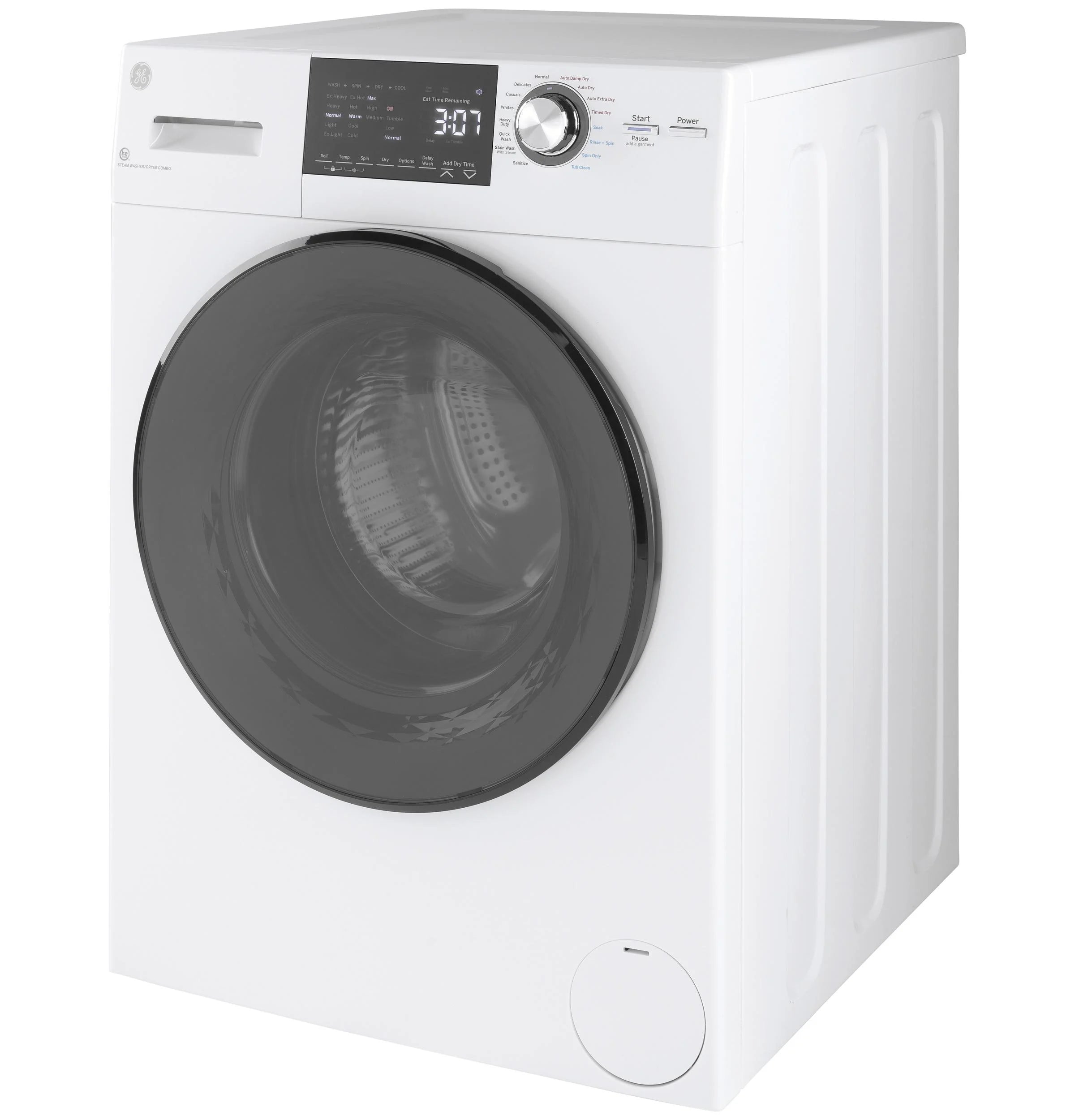 White 24" Wide 2.4 Cu. Ft. Capacity Front Load Washer Condenser Dryer Combo W708683