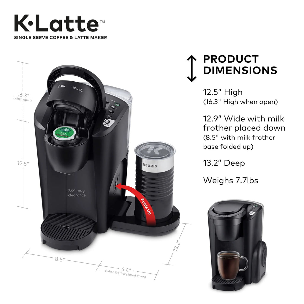 Black Single Serve Coffee and Latte Maker T15924