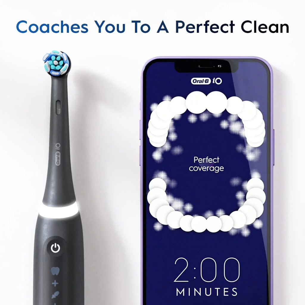 Black Electric Toothbrush with 3 Brush Head V869