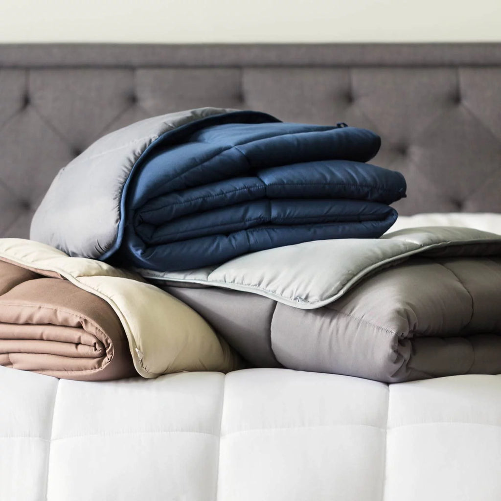 Teal Microfiber Fill Comforter with Pillowcases P194