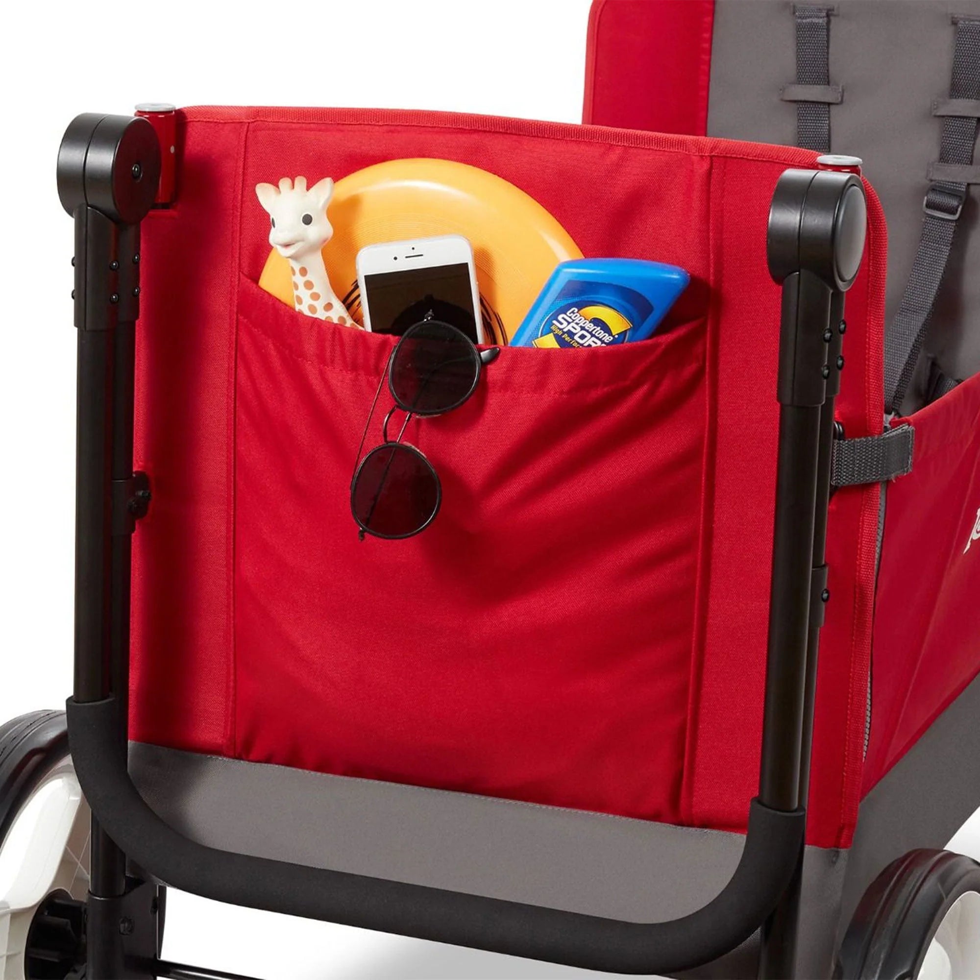 Red/Black Convertible Stroll N Wagon with Pull & Push Handle H83256