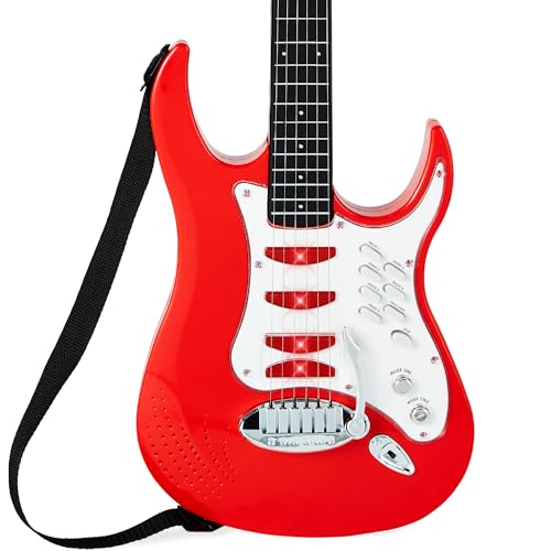 Blue Kids Electric Musical Guitar Play Set with Microphone and Amp X262