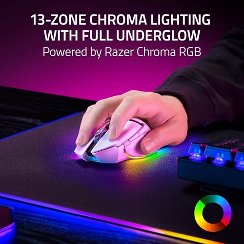 Black Wireless Gaming Mouse with HyperScroll Tilt Wheel C8871