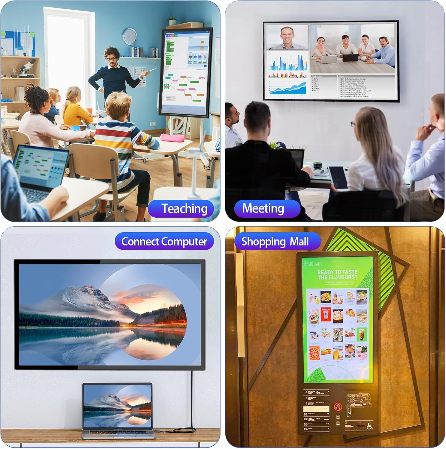 32 inch Capacitive Multi-Touch Screen Industrial Monitor with Built-in Speakers S813655