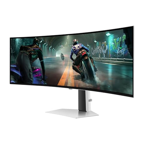 49" Dual QHD QD-OLED Curved Gaming Monitor, 144Hz, 0.03ms Y445