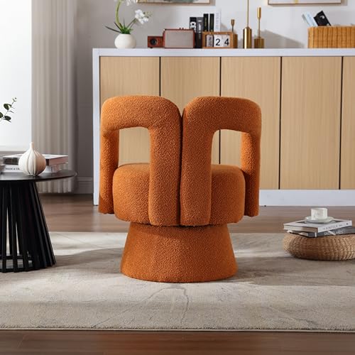 Rose Red Round Accent Chair X5872