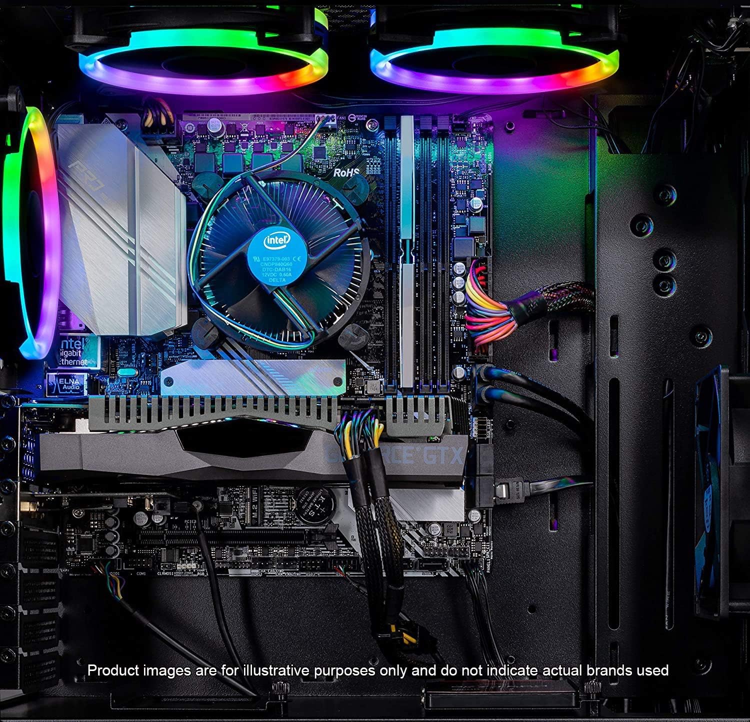 Intel Core i5 9400F 2.9GHz GTX 1650 4G 500GB SSD 8GB DDR4 3000MHz RGB Fans Windows 10 Home 64-bit 802.11AC Wi-Fi Desktop P43010