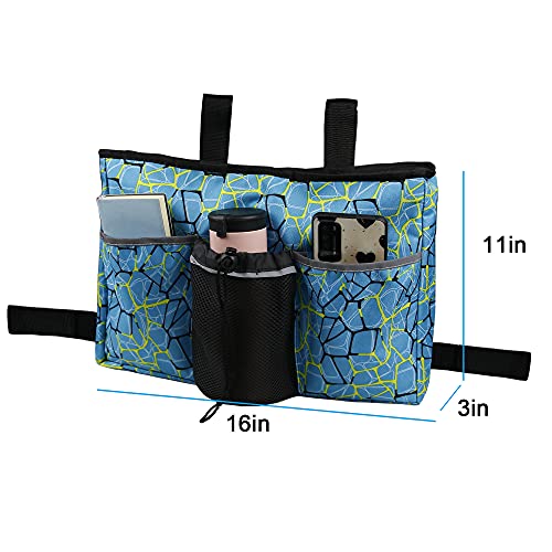 Blue 16.5" x 9" Hanging Storage Bag for Walkers P381
