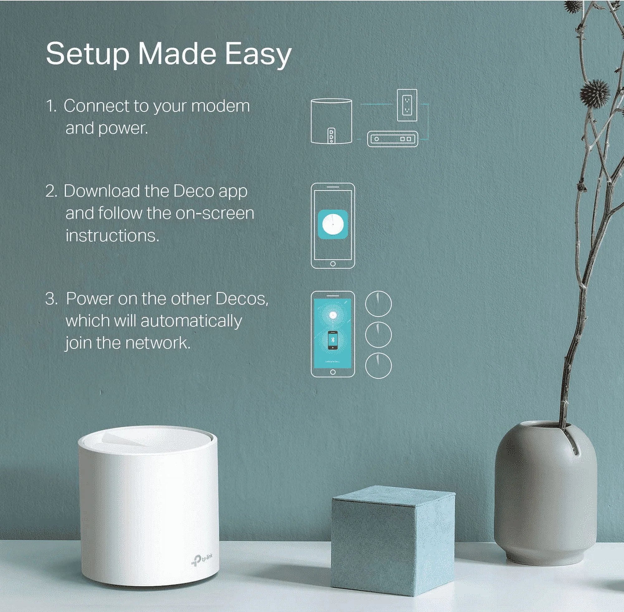 2-Pack Wi-Fi 6 Mesh Router System N21553