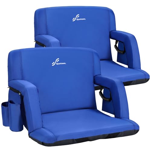 Padded Stadium Chair with Back Support and Armrests L21562