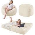 Charcoal Bean Bag Chair with Micro Fiber Cover W42744