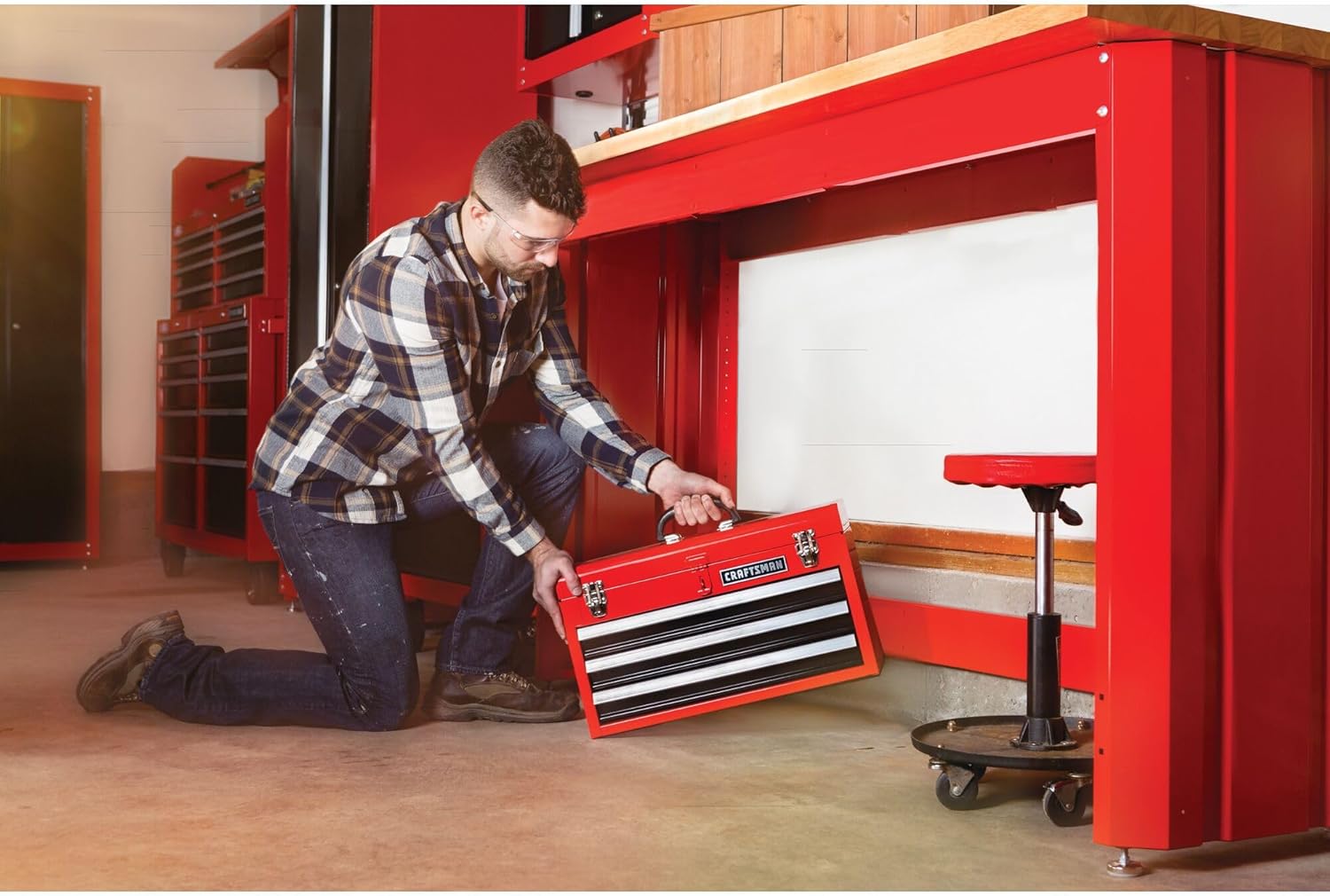 3-Drawer Stainless Steel Portable Tool Chest L203