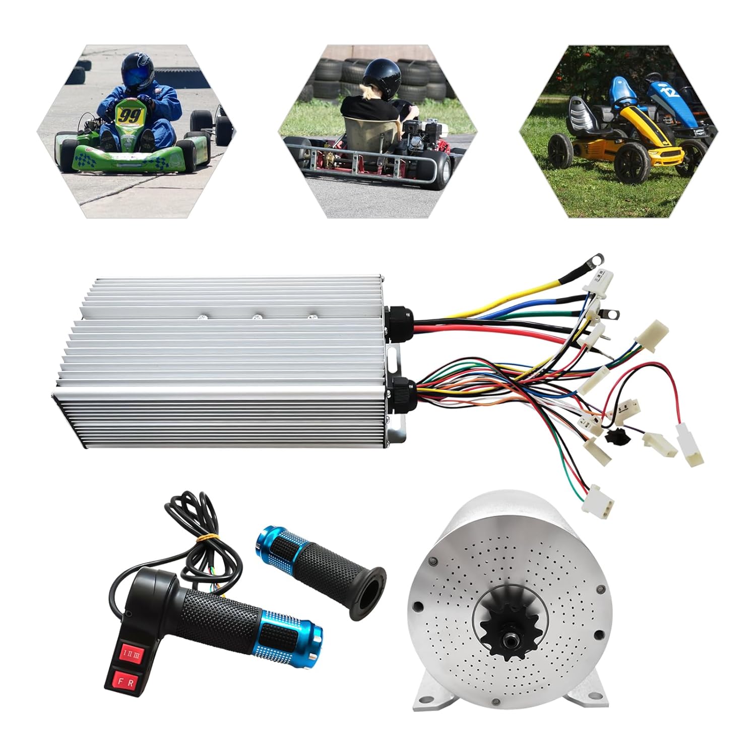 Brushless Motor Kit 3000W 72V BLDC Motor Kit with Brushless Controller U426807