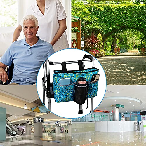 Blue 16.5" x 9" Hanging Storage Bag for Walkers P381