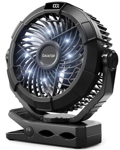 Camping Fan with LED Lights D77326