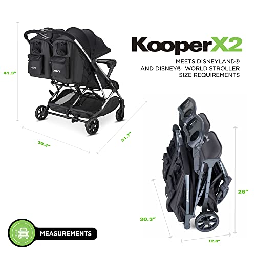 Side-by-Side Double Stroller with Dual Snack Trays Z736