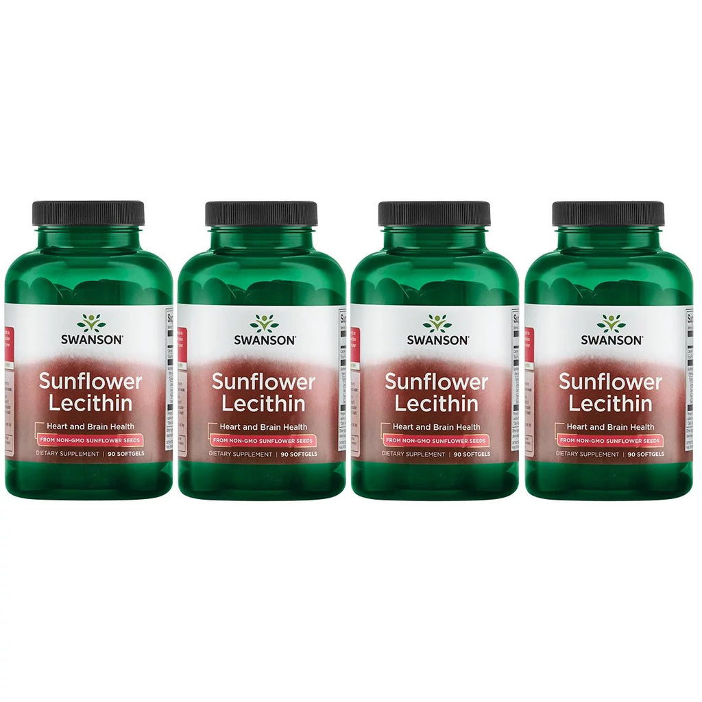 90 Sgels 4 Pack Sunflower Lecithin 1,200 mg B839402