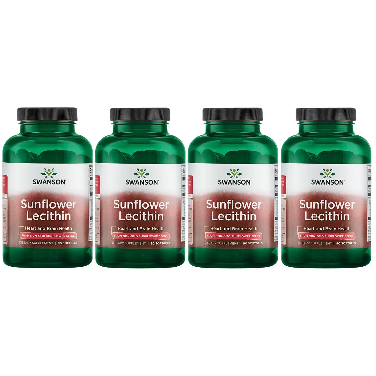 90 Sgels 4 Pack Sunflower Lecithin 1,200 mg B839402