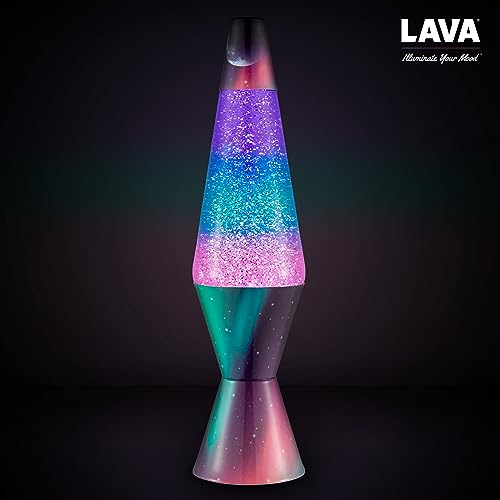 14.5" Silver Glitter Motion Lamp M746