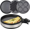 Electric Appliance with Temp Control, 3 Interchangeable Skillets R423681
