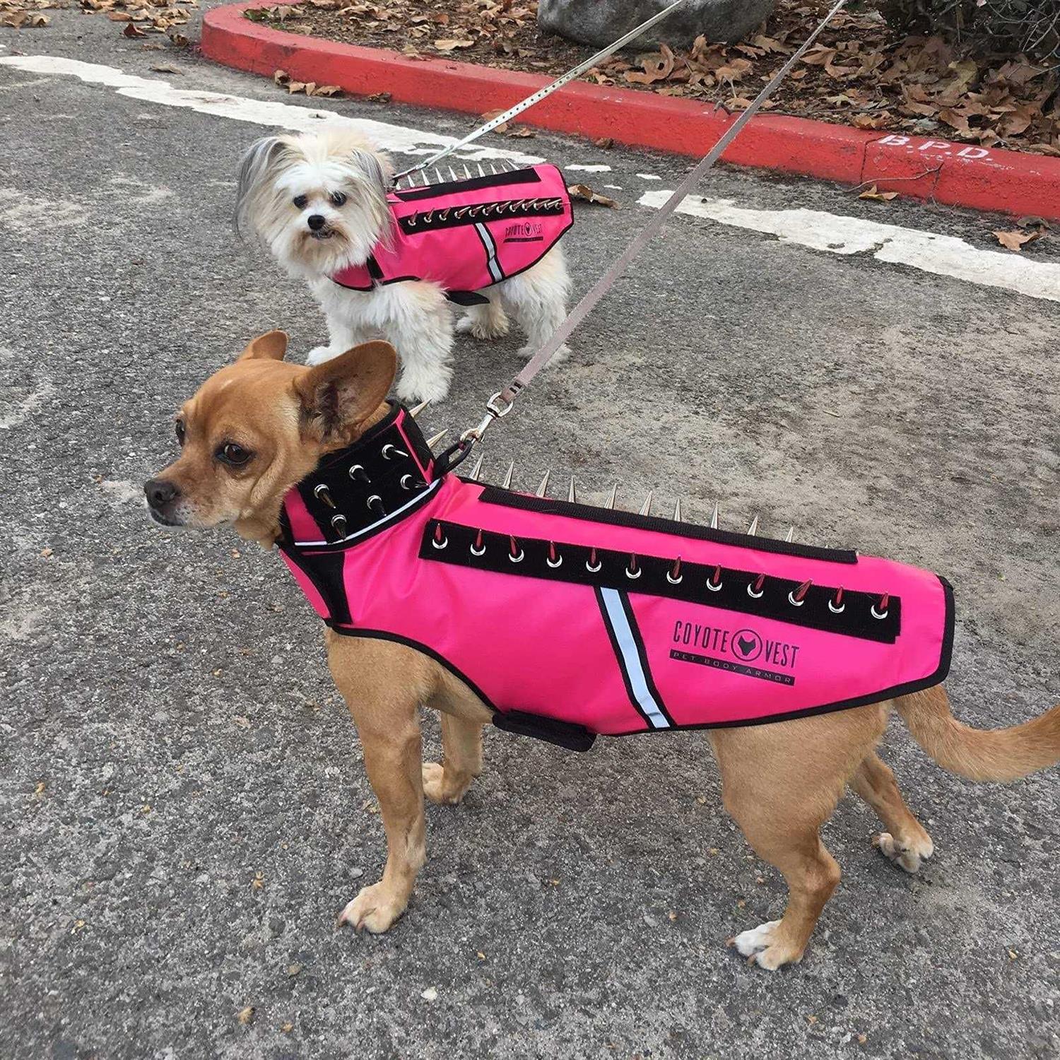 Reflective Dog Harness Vest with Spikes M440287