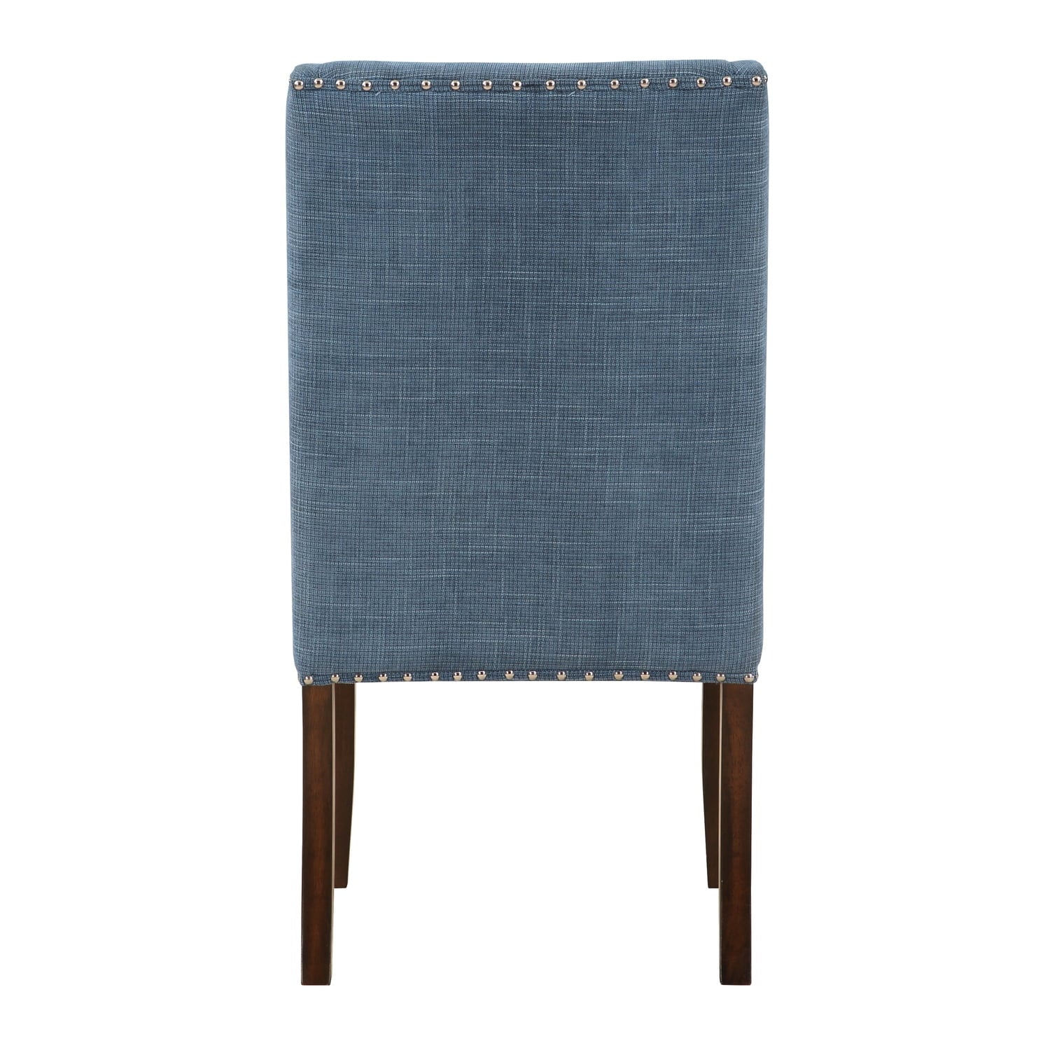 Brown and Blue Transitional Accent Dining Chair Set of Two F2676