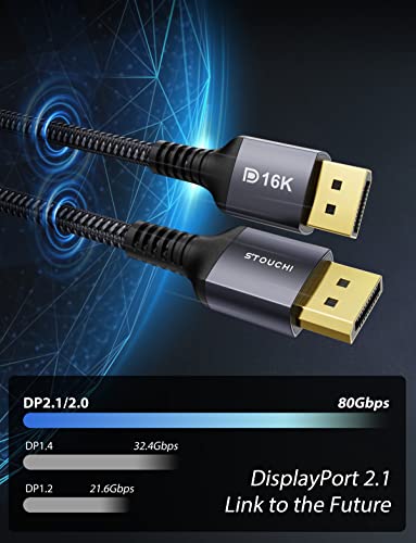 DisplayPort Cable 1.4 8K DP Cable 32.4Gbps HBR3 X85781