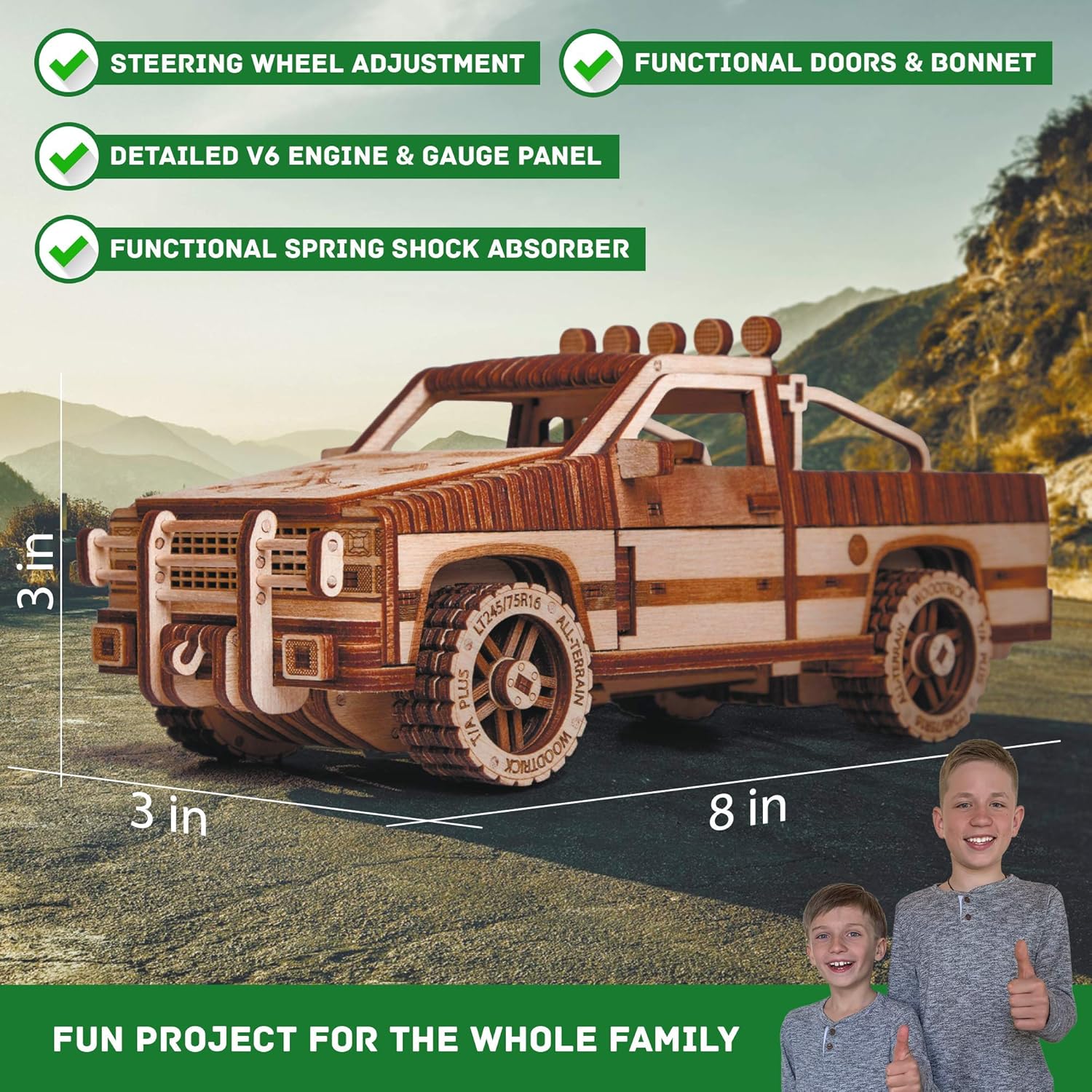 3D Wooden Puzzle Truck Bundle R7024