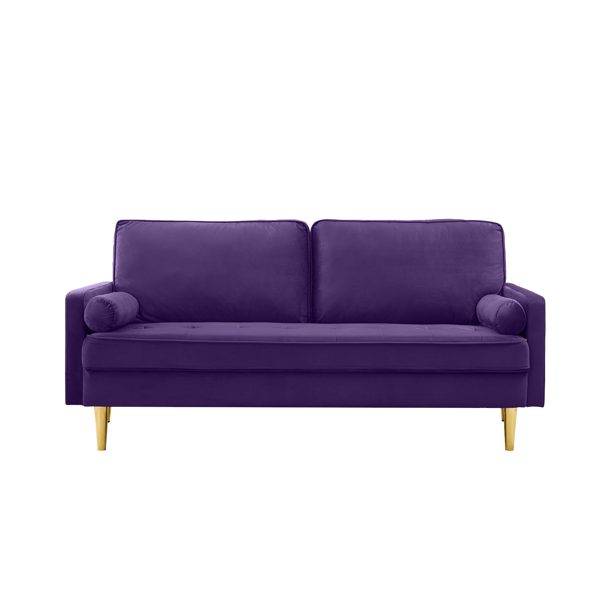 Purple Velvet Loveseat Sofa J272753