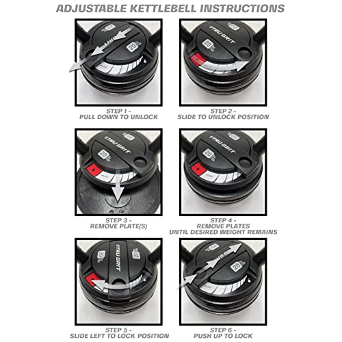 Adjustable Kettlebell Weight Set 20LB W7224
