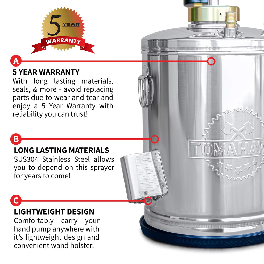 1 Gallon Stainless Steel Sprayer with 20" Wand I104