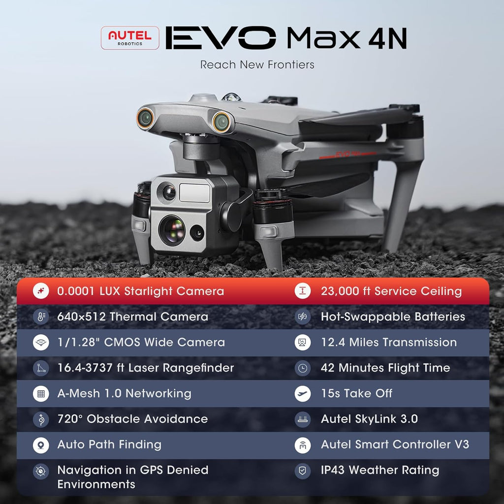 Starlight Night-Vision Thermal Laser 4 Camera Drone F709380