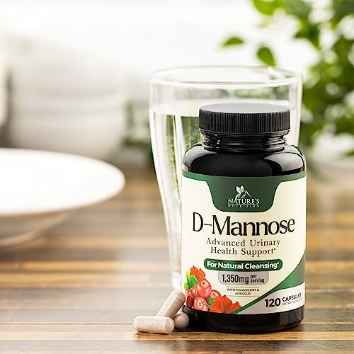 180 Capsules D-Mannose & Cranberry Extract 1350mg S45349