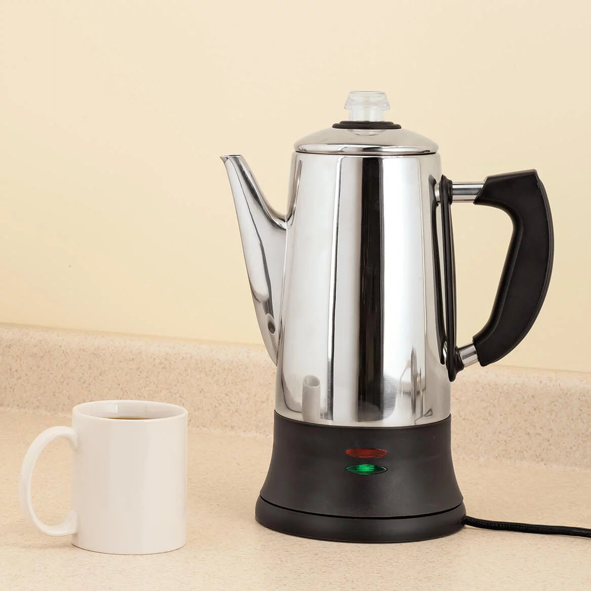12 Cup Stainless Steel Coffee Percolator I11385