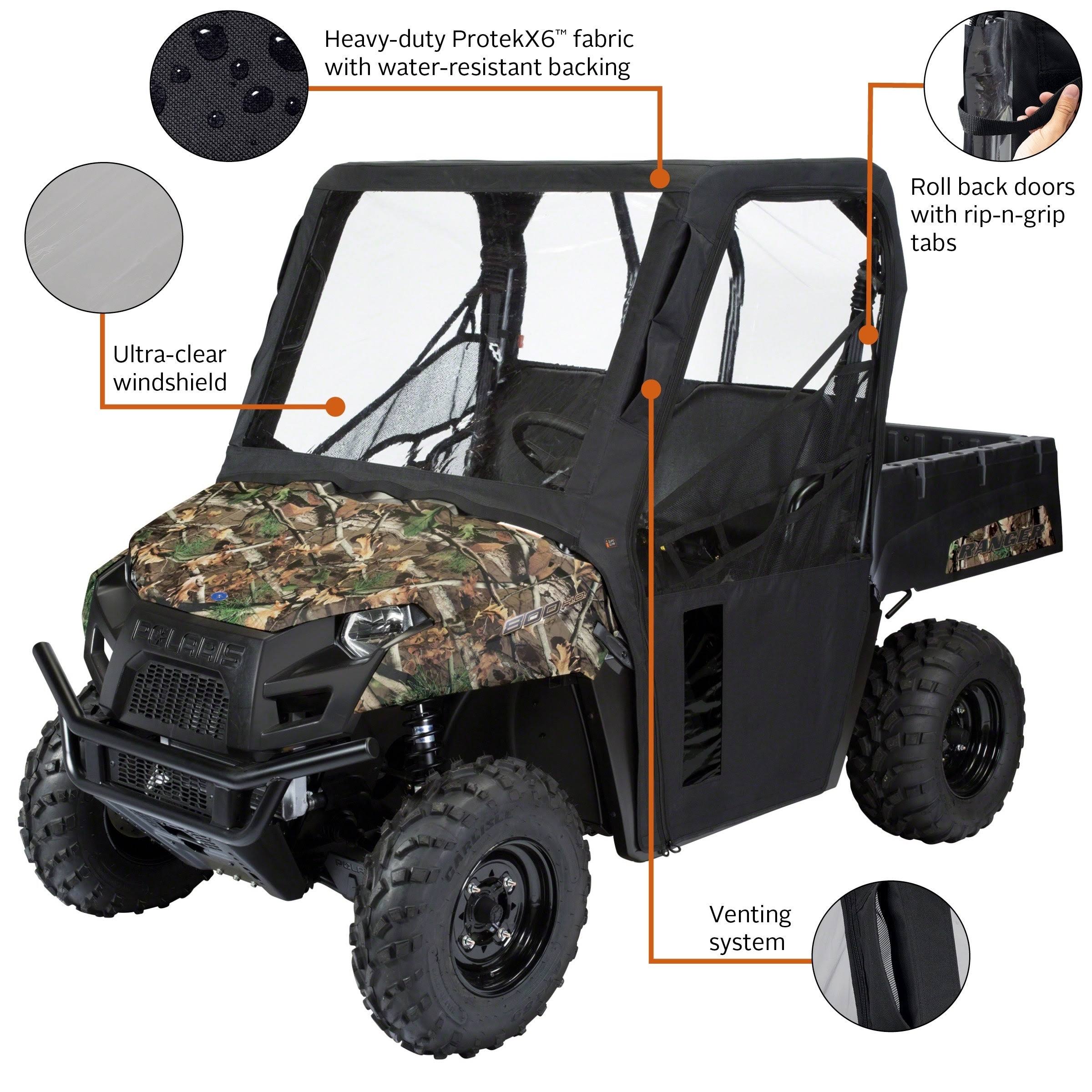 Black UTV Cab Enclosure S7304
