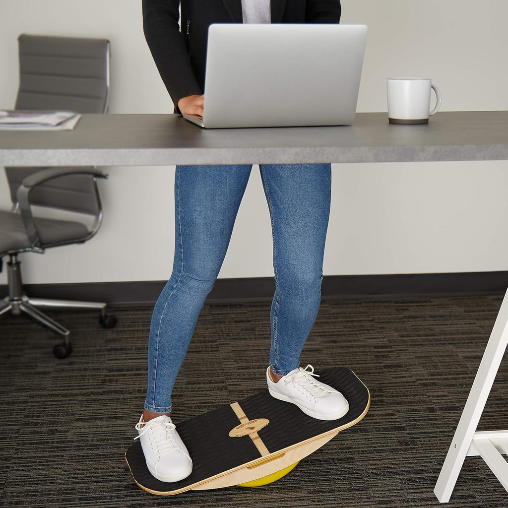 Bamboo Balance Board with 3 Balance Modules (EVA Foam) N8595