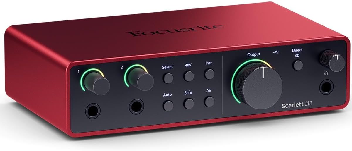 2x2 USB Audio Interface Bundle with 2 XLR Cables N7742