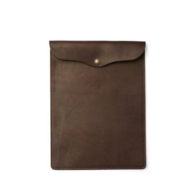 Large Weatherproof Leather Computer Case V472921